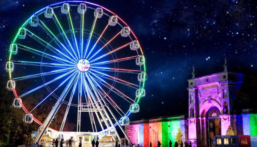 Christmas Lights and Wheel