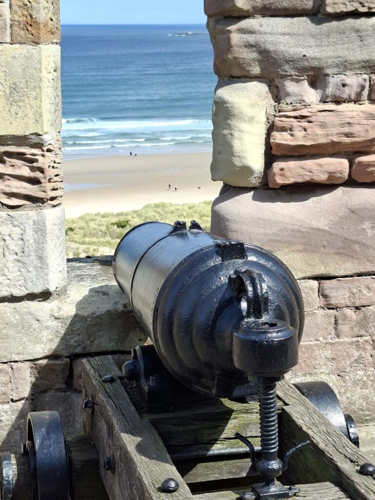 Cannon at Bamburgh Castle